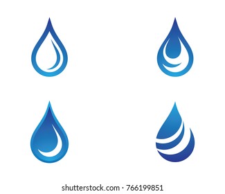 Water drop Logo Template vector illustration design