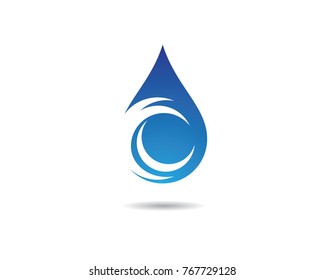Water drop Logo Template vector illustration design