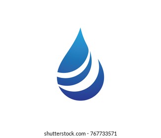 Water drop Logo Template vector illustration design