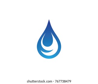 Water drop Logo Template vector illustration design