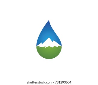 water drop Logo Template vector illustration design