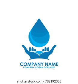 Water Drop Logo Template Vector