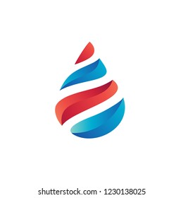 Water Drop Logo in Vector