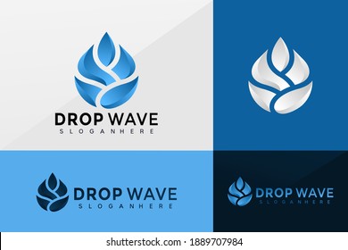 Water Drop logo vector, Brand Identity Logo design, modern Vector Logo Design Illustration Template
