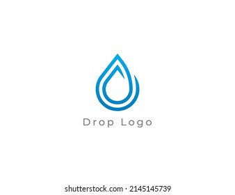 Water drop Logo Vector Concept sign icon symbol Design in Linear Style. Vector illustration Logo template.