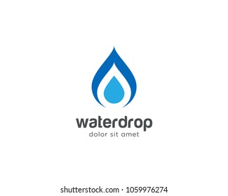 Water Drop Logo Vector Design Template