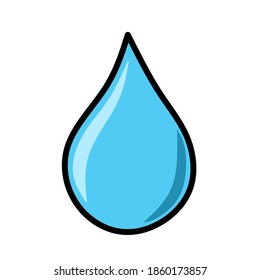 water drop logo vector design in blue color