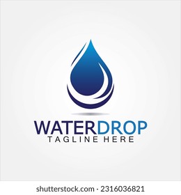 Water Drop Logo Vector Design Template