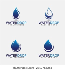Water Drop Logo Vector Design Template