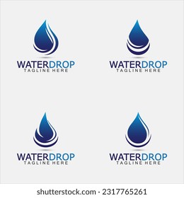 Water Drop Logo Vector Design Template