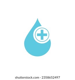 water drop logo vector element business illustration symbol and design