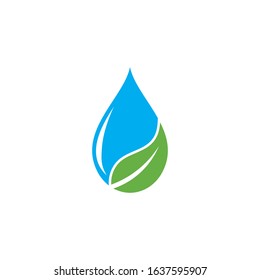 Water drop logo vector icon illustration