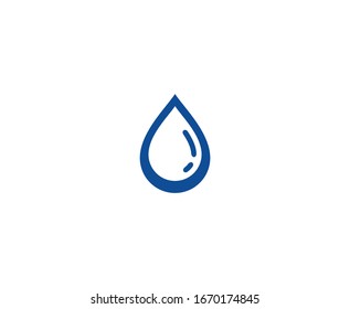 Icono vectorial del logotipo de caída de agua 