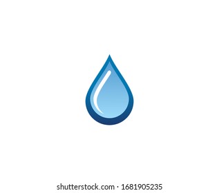 Icono vectorial del logotipo de caída de agua 