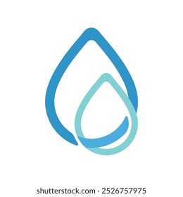 Ilustração de modelo de ícone de vetor de gota de água
