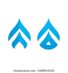 Water drop logo vector icon and symbol