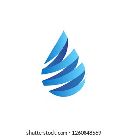 Water Drop logo vector illustration