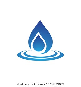 water drop logo vector illustration design