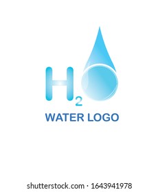 Water and drop logo, vector illustration
