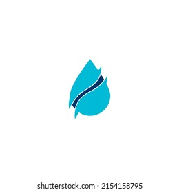 plantilla de diseño de ilustración vectorial del logotipo de caída de agua.