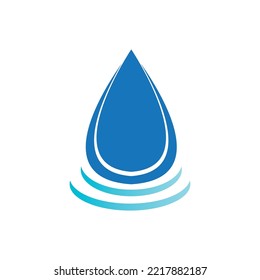 water drop logo vector illustration design
