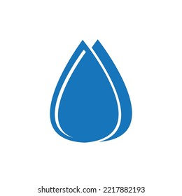 water drop logo vector illustration design
