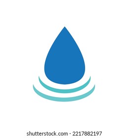 water drop logo vector illustration design