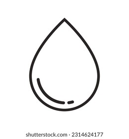 diseño de símbolo de representación de vector de caída de agua