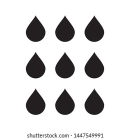 water drop logo vector template