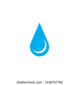 Water drop logo vector template illustration