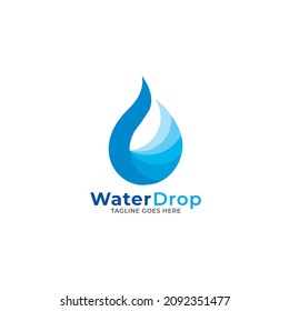 water drop logo vector template.