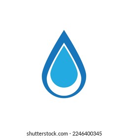 water drop logo vector template illustration design