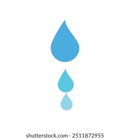 Ícone de modelo de vetor de gota de água