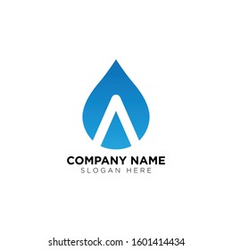 Water drop logo vectro template