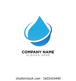 Water drop logo vectro template