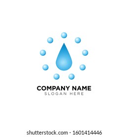 Water drop logo vectro template