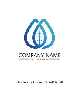 Water drop Logo wave  Template vector illustration design business logo