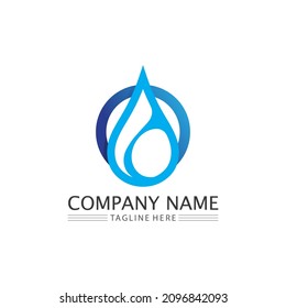Water drop Logo wave  Template vector illustration design business logo