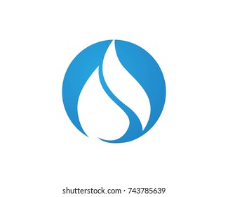 Water Drop Logos Stock Vector (Royalty Free) 743785639