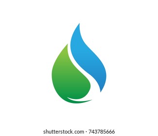 Water drop logos