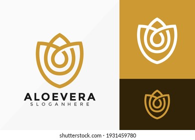 Water Drop with Lotus Flower Logo Vector Design. Abstract emblem, designs concept, logos, logotype element for template.