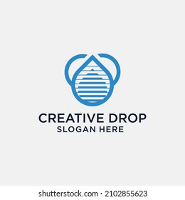 Water drop love logo design vector monoline style water drop logo with love combination Letter e water drop logo design vector monoline style water drop logo with letter e