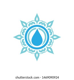 Water Drop Mandala Vector Design