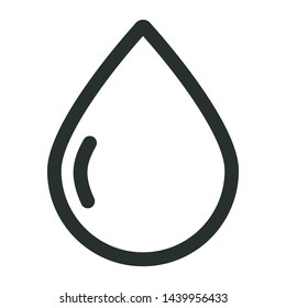 water drop - minimal line web icon. simple vector illustration. concept for infographic, website or app.