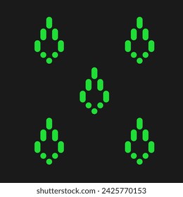Water drop minimalist vector illustration. Blob shape simple icon. Acid green color outline design element. Rave psychedelic 90s style. Fluid rain fall clip art. Flat minimalist raindrop silhouette.