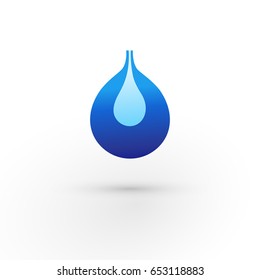 Water drop. Modern icon design logo element. Best for identity and logotypes.