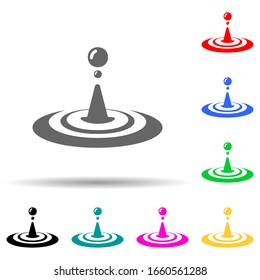 water drop multi color style icon. Simple glyph, flat vector of spa icons for ui and ux, website or mobile application