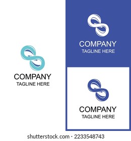 Water drop and nature logo design can be used for branding and business