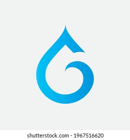 water drop nature Logo Template vector illustration design