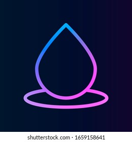Water, drop nolan icon. Simple thin line, outline vector of water icons for ui and ux, website or mobile application